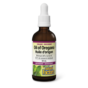 Natural Factors Organic Oil of Oregano    60 mL Liquid