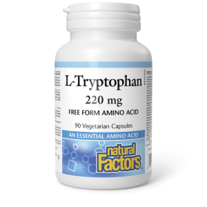 Natural Factors L-Tryptophan  220 mg  90 Vegetarian Capsules