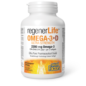 Natural Factors RegenerLife Omega-3+D3