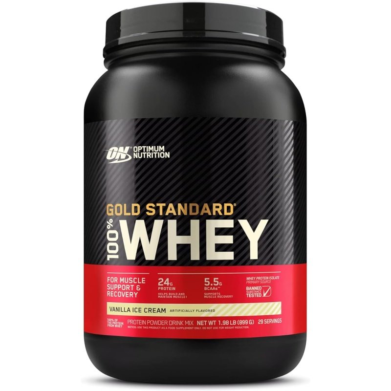 100% Whey 2lb Vanilla Ice Cream Optimum Nutrition