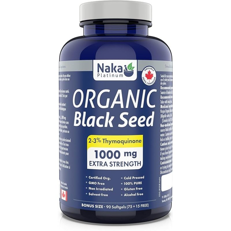 BlackSeed 1000mg 90 Softgels NAKA