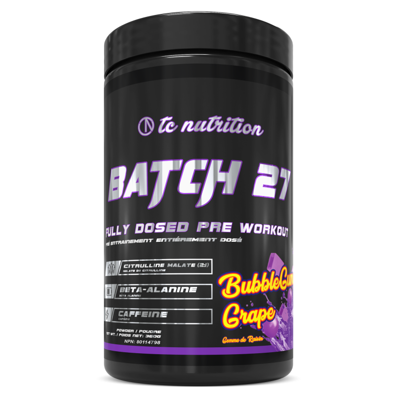 Batch 27 Preworkout Grape Bubblegum
