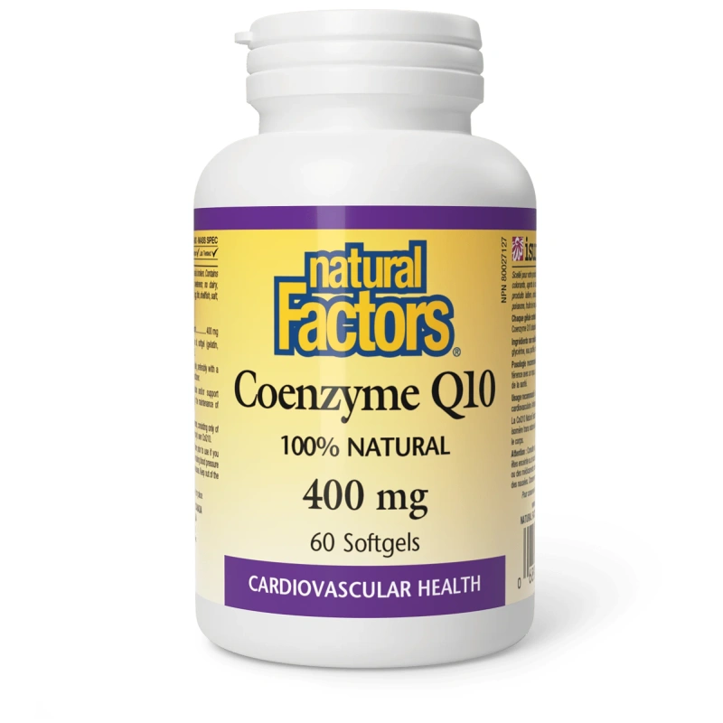 Natural Factors Coenzyme Q10 400mg 60 Softgels
