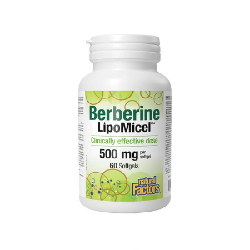 Natural Factors Lipomicel Berberine 60 softgels