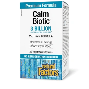 Calm Biotic 3 Billion Live Probiotic Cultures Natural Factors