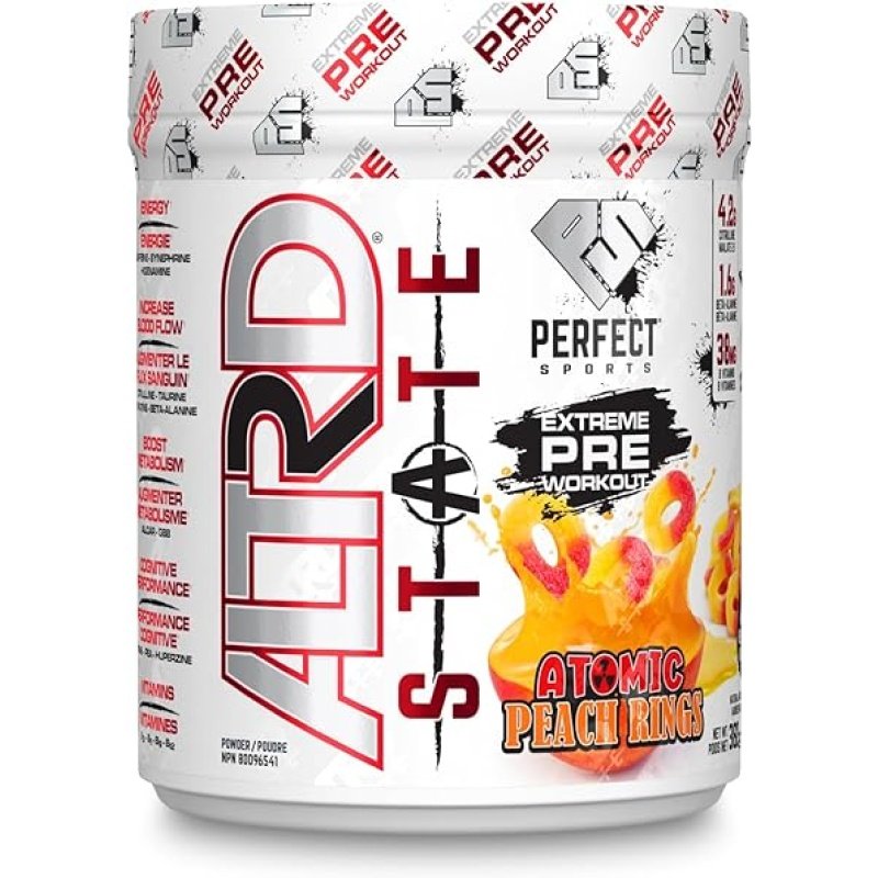 Perfect Sports ALTRD State Preworkout Atomic Peach Rings