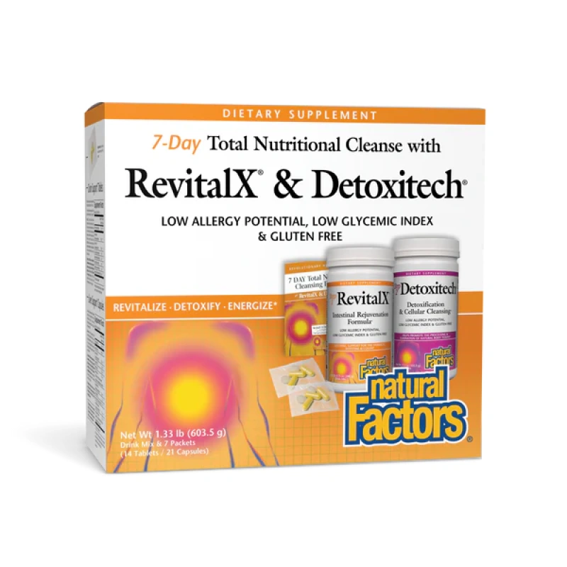 RevitalX® & Detoxitech® 7 Day Total Nutritional Cleansing Program Natural Factors