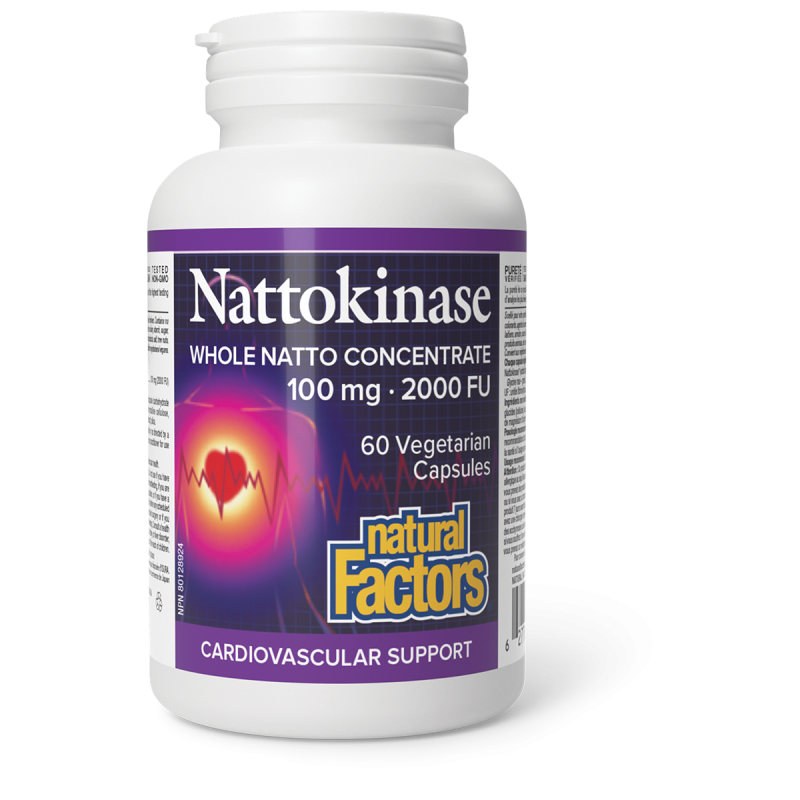 Nattokinase 60 Vegetarian Capsules Natural Factors
