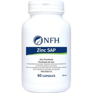 ZINC SAP 60 CAPSULES NFH