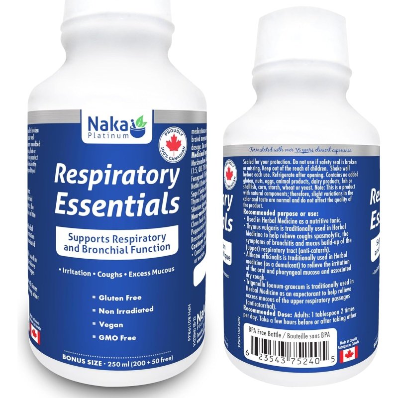 Respiratory Essentials 250ml Naka