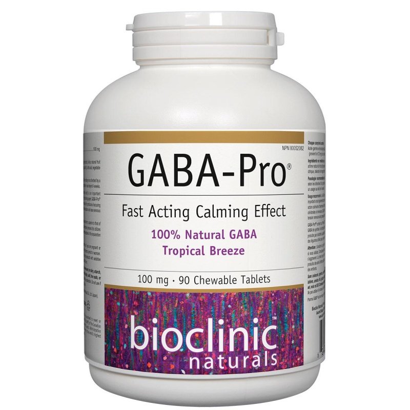 GABA-PRO 90 CHEWABLE TABLETS BIOCLINIC NATURALS