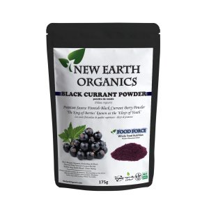 Premium Black Currant Powder 175g New Earth Organics