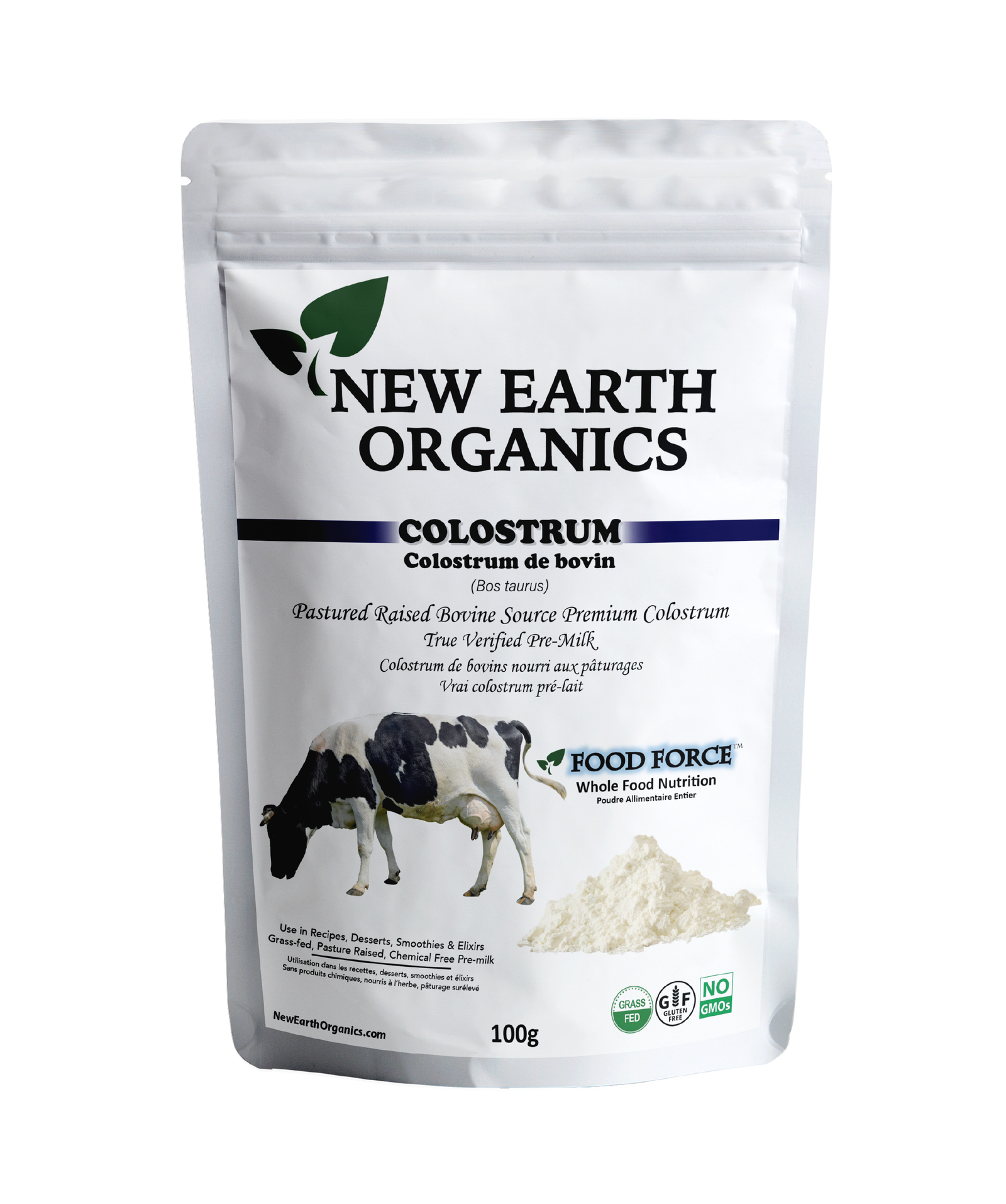 Pasture Raised Colostrum 100g New Earth Organics