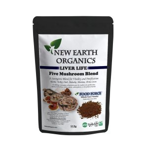 Liver Life – 5 Mushroom Blend 112g New Earth Organics
